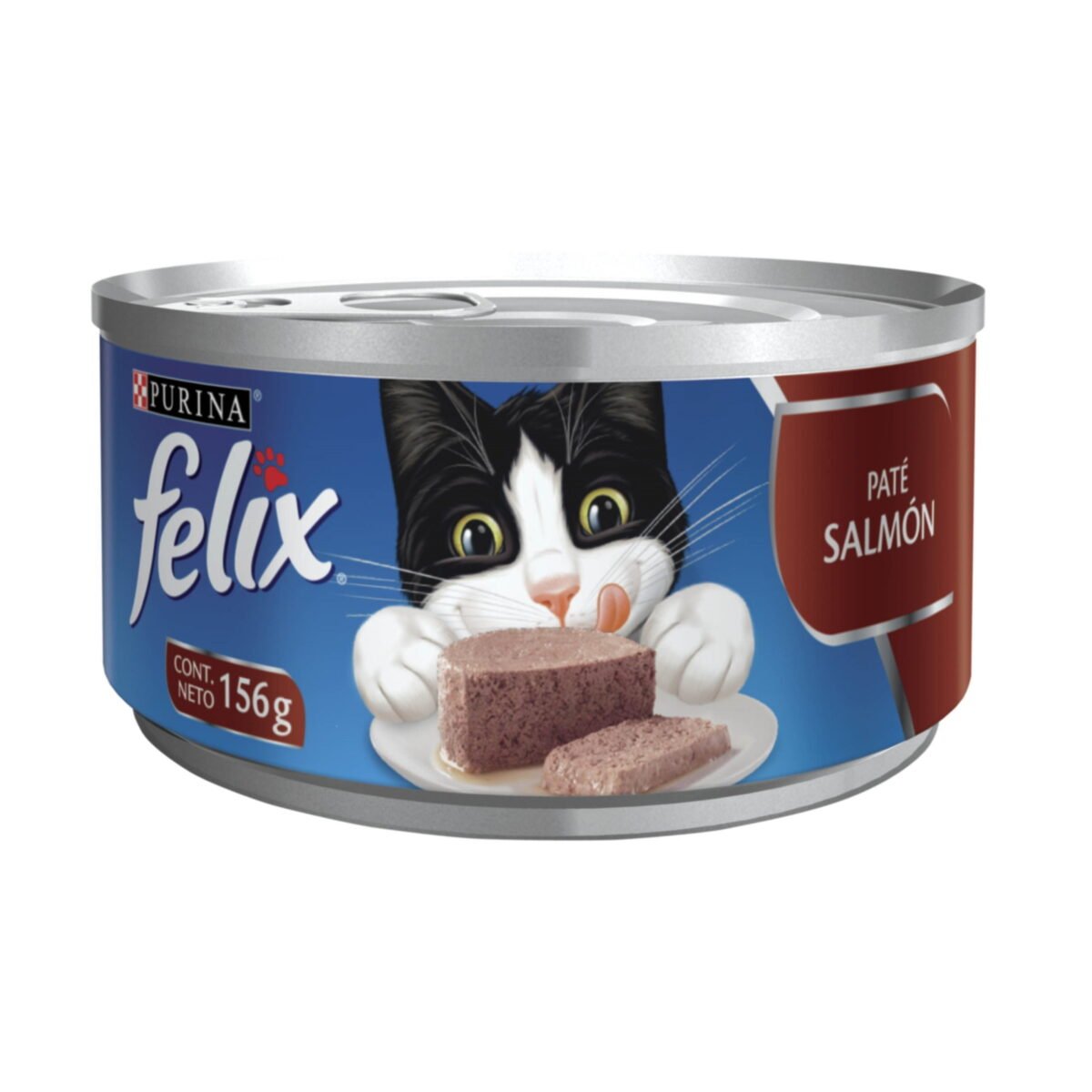 Purina Felix Adulto Pate de salmon Lata 156 gr. scaled 1