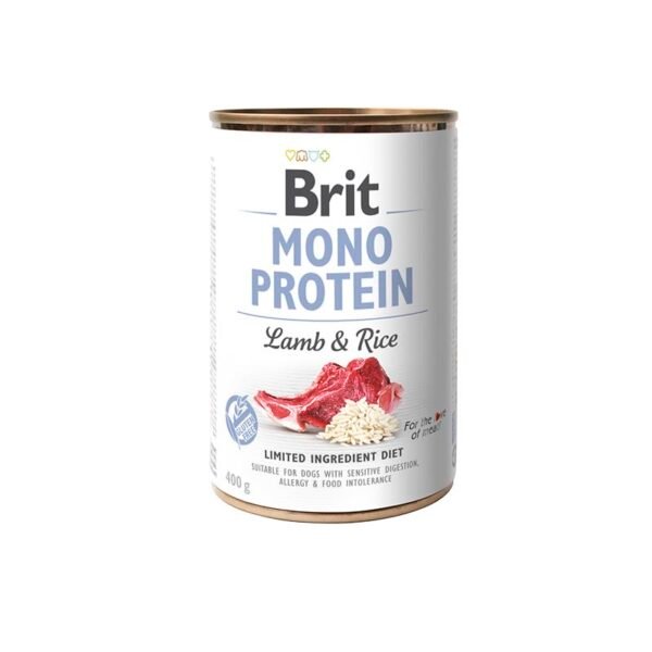 Brit Mono Protein Lamb & Rice 400 gr - Cordero & Arroz