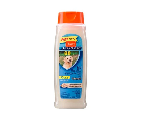 Shampoo antipulgas Hartz Hug Ridflea Dog Shampoo Oatmeal 532 ml