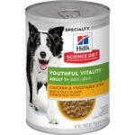 Hills SD Adult 7+ Youthful Vitality Chicken & Vegetable Stew dog food 12.5 oz (354g)