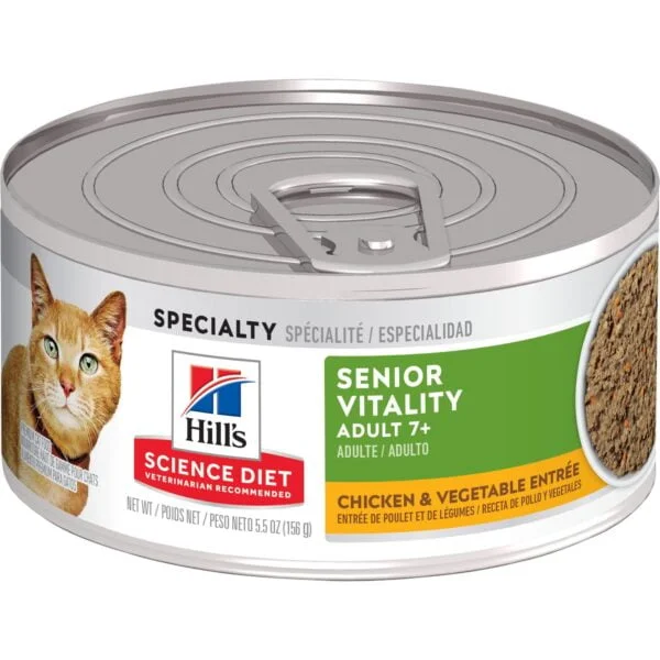 Hills SD Feline Adult 7+ Youthful Vitality 5.5 oz