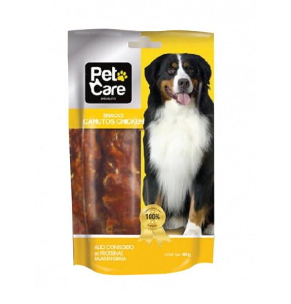 Pet Care Snack canutos chicken 100 gr.