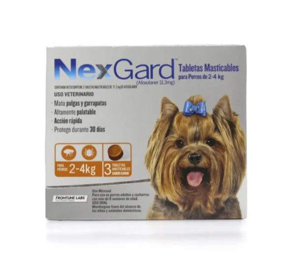 nexgard de 2 a 4 kg