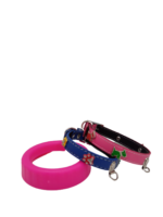 Collar de cuero con pines para perro | Talla 1