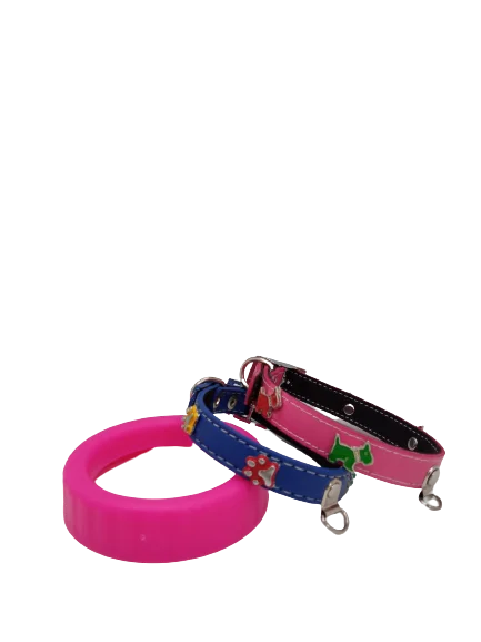 Collar de cuero con pines para perro | Talla 1