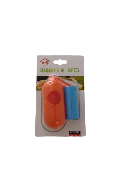 Dispensador de bolsa para popo + 1 rollo de bolsa para perro