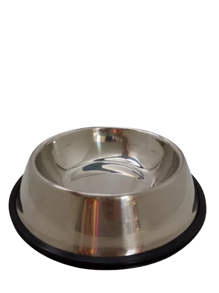 Plato de acero inoxidable antideslizante para mascota