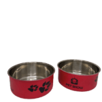 Plato de acero inoxidable para perro - Talla S Pet Show