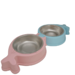 Plato doble de aluminio armable para perros