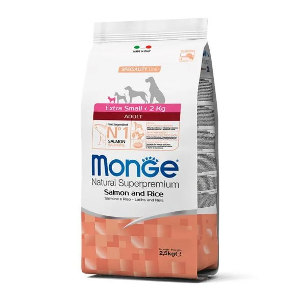 Monge Adult Extra Small Salmon y Arroz 2.5Kg
