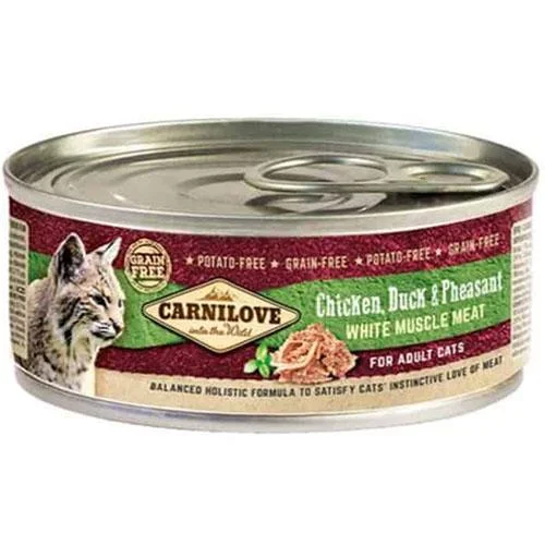 Carnilove for cats Chicken Duck & Pheasant 100gr - Pollo, pato y Faisante
