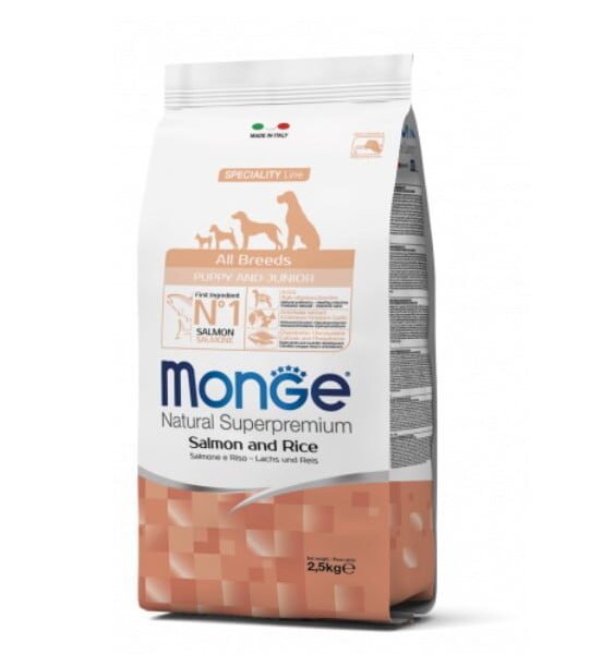 Monge Puppy All breeds Salmón y Arroz