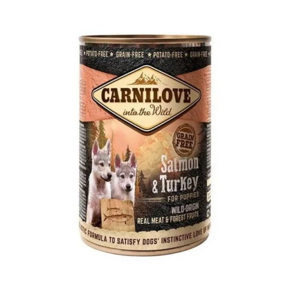 Carnilove Salmon & Turkey for Puppies -Salmón y Pavo Cachorro 400g