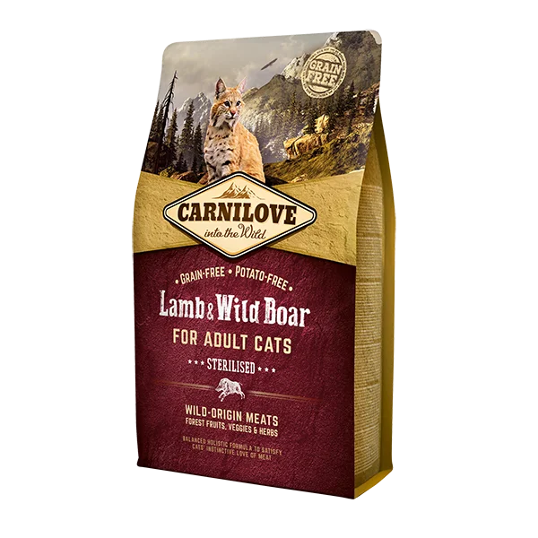 Carnilove Grain Free Lamb & Wild Boar For Adult Cats