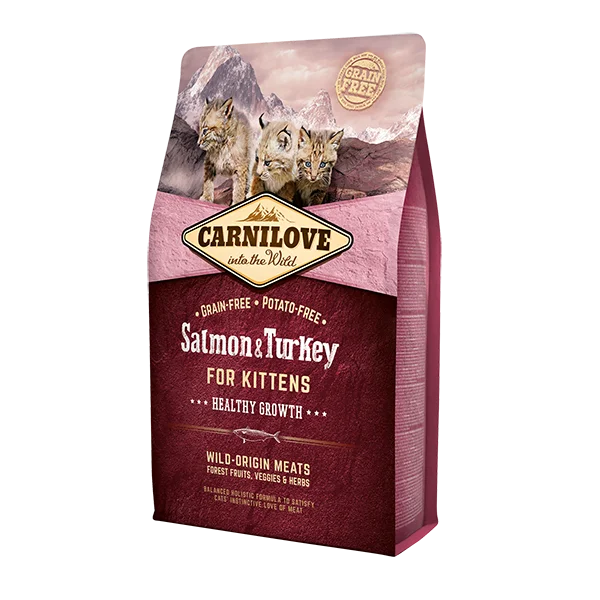 Carnilove Grain Free Salmon & Turkey For Kittens - Gatitos