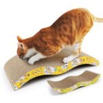 Rascadores para gatos forma corrugada de cartón