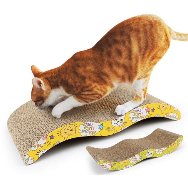 Rascadores para gatos forma corrugada de cartón Rascadores para gatos forma corrugada de cartón