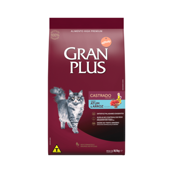 Gran Plus Gatos adultos castrados Atún y arroz
