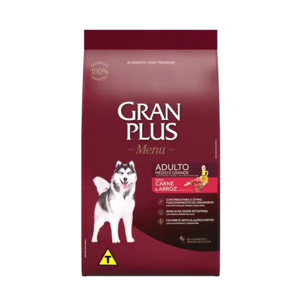 Alimento para mascotas gran plus menu perro adulto carne y arroz de 3kg al mejor precio en Lima, Perú