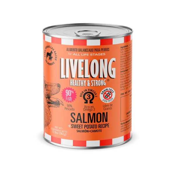 Livelong Dog Salmón+ Camote 365gr