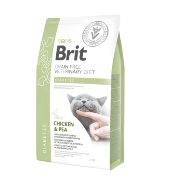 Brit GF Veterinary Diets Cat Diabetes 2Kg