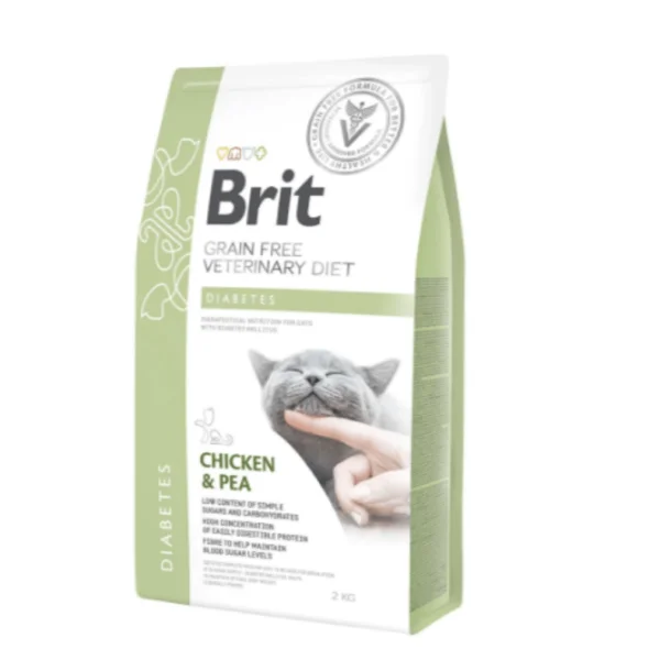 Brit GF Veterinary Diets Cat Diabetes 2Kg
