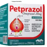 Pet prazol 20 MG - 30 comprimidos