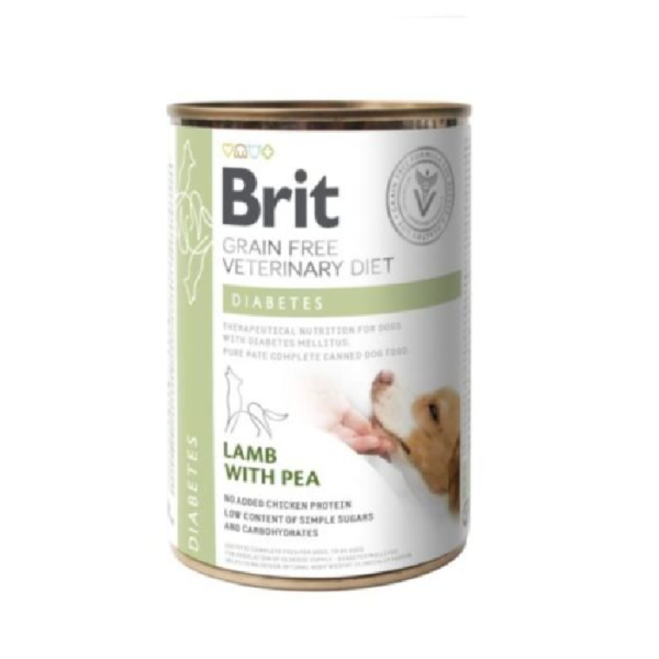 Brit GF Vet Diets Can Dog Diabetes lata de 400 gr