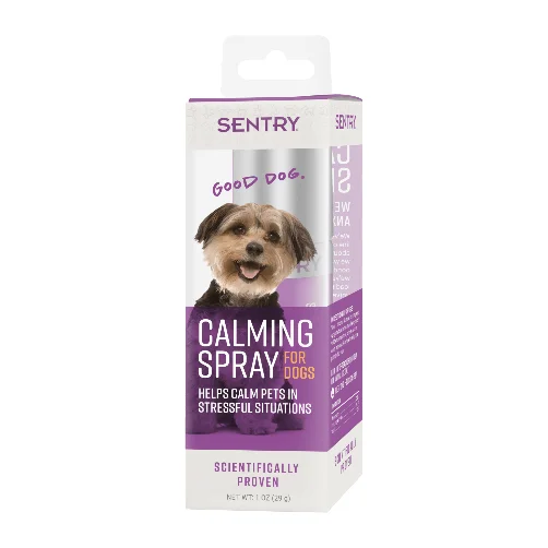 Sentry calming spray dog es un calmante para perro que reduce la ansiedad y miedo de tu mascota