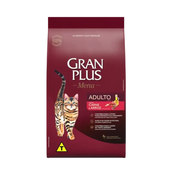 Comida para gatos gran plus adulto carne y arroz 10kg al mejor precio en Perú