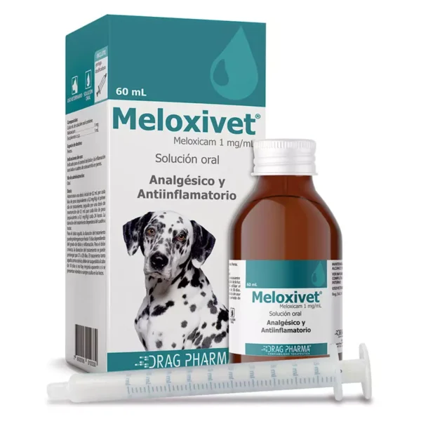 Dragpharma Meloxivet – Suspensión oral Meloxicam 1mg – Frasco por 60 ml