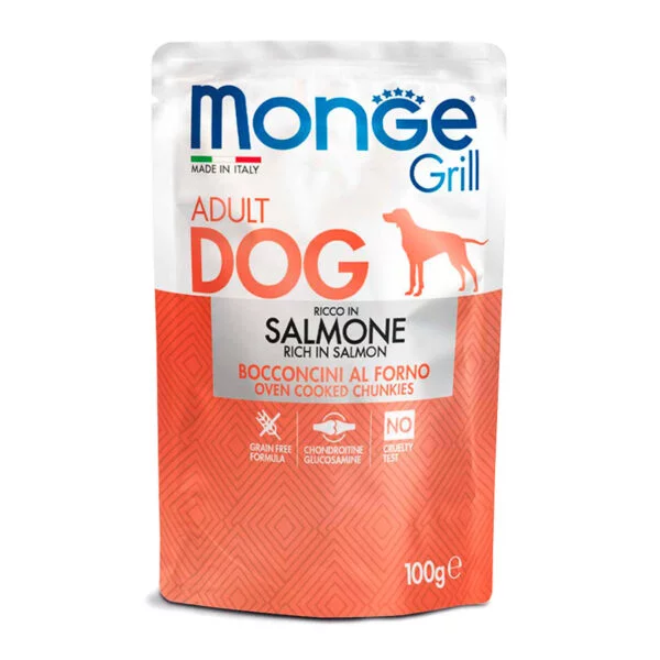 MONGE CANINE GRILL SALMON SACHET 100 G