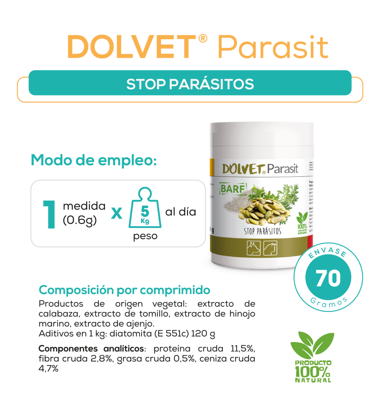 Polvo 70 g