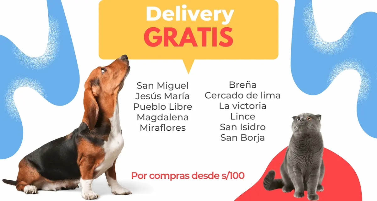 Delivery Gratis en tienda para mascotas