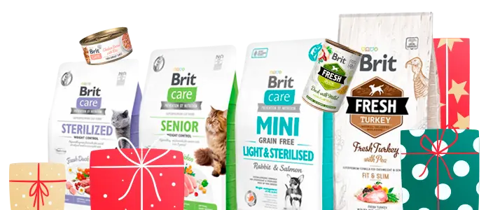 Tienda para mascotas online que vende productos Brit Care