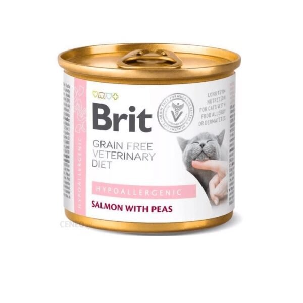 Brit Paté GF Vet Diet Cat Hipoalergénico 200gr