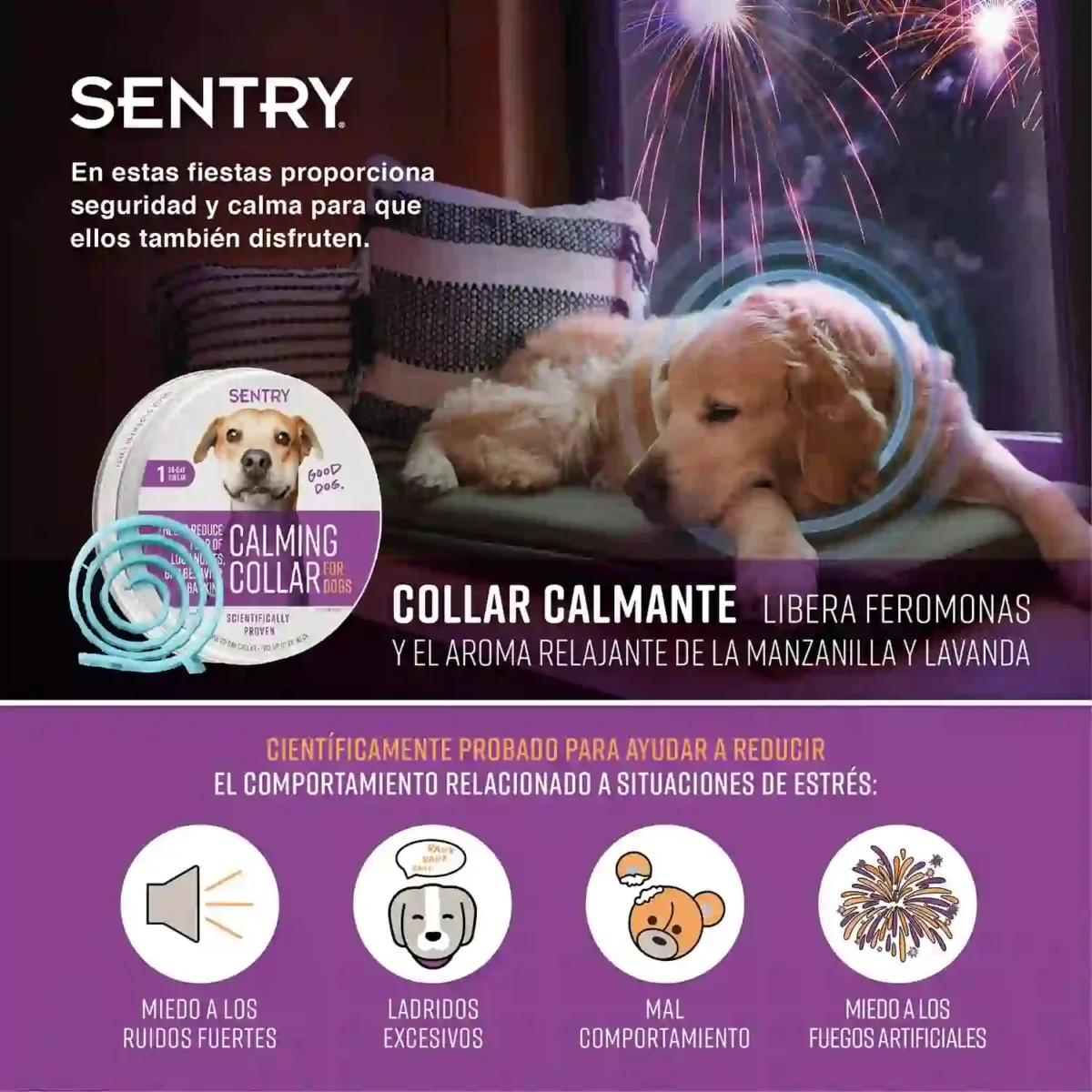 collar con feromonas sentry tranquilizan a tu perro