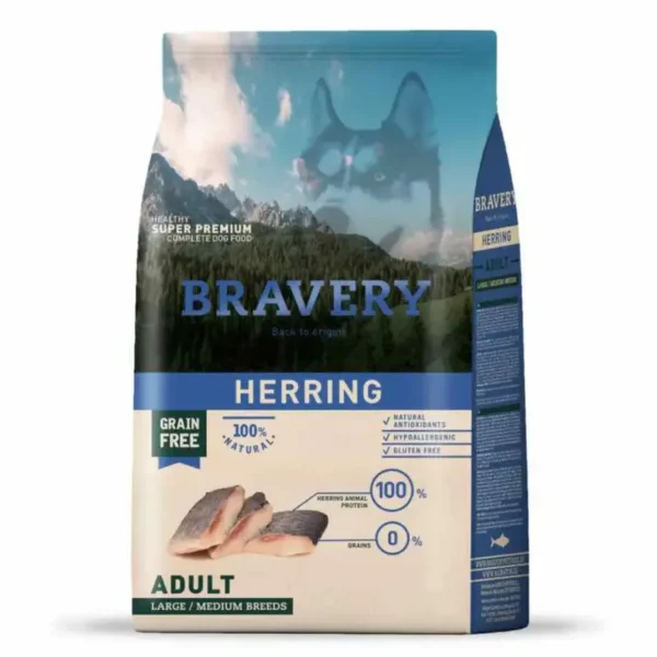 Bravery Herring Adult Medium Large, es una de los mejores alimentos secos para perro de Lima