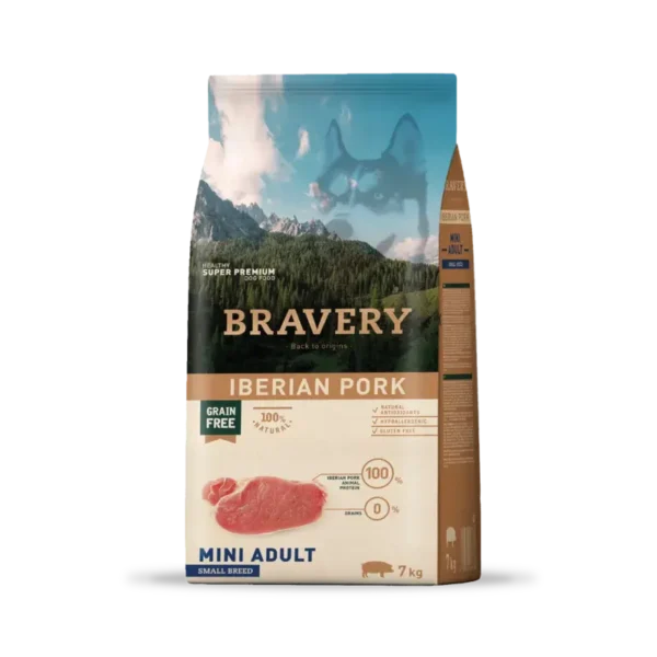 alimento para perro super premium bravery de cerdo para razas pequeñas con delivery a todo Perú