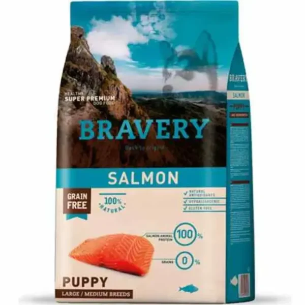 Bravery salmon puppy large medium breeds en Mastica siempre el mejor precio