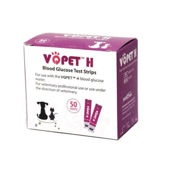 Tiras Reactivas para Glucómetro Veterinario VQPET H